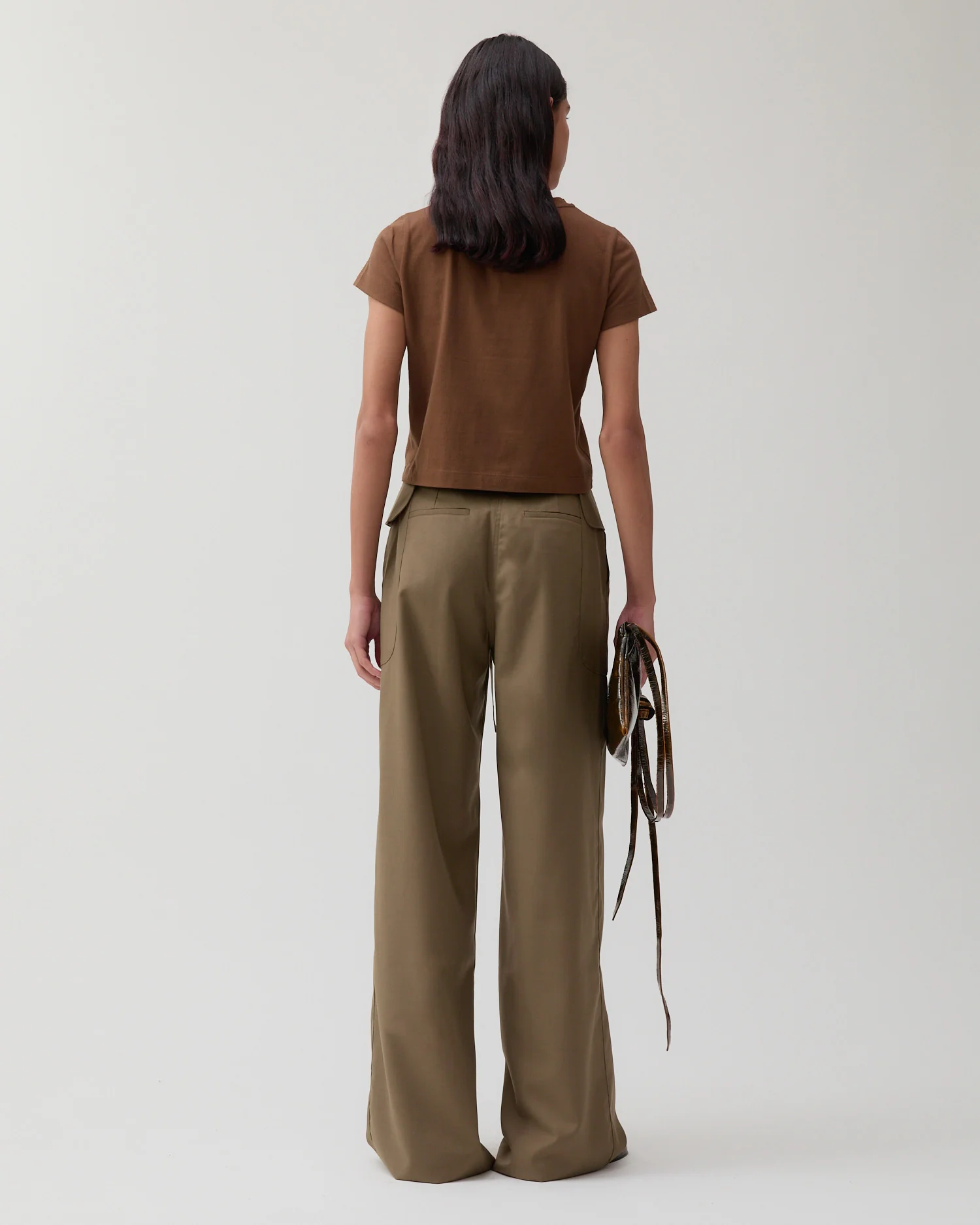 Sonia Trousers Wool Blend Olive - Image 5