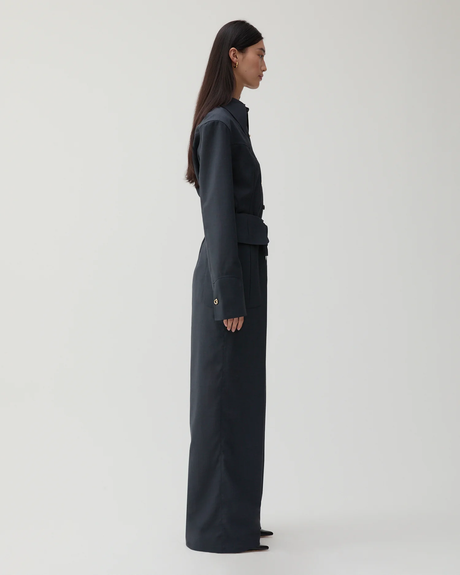 Sonia Trousers Wool Blend Suiting Slate - Image 5