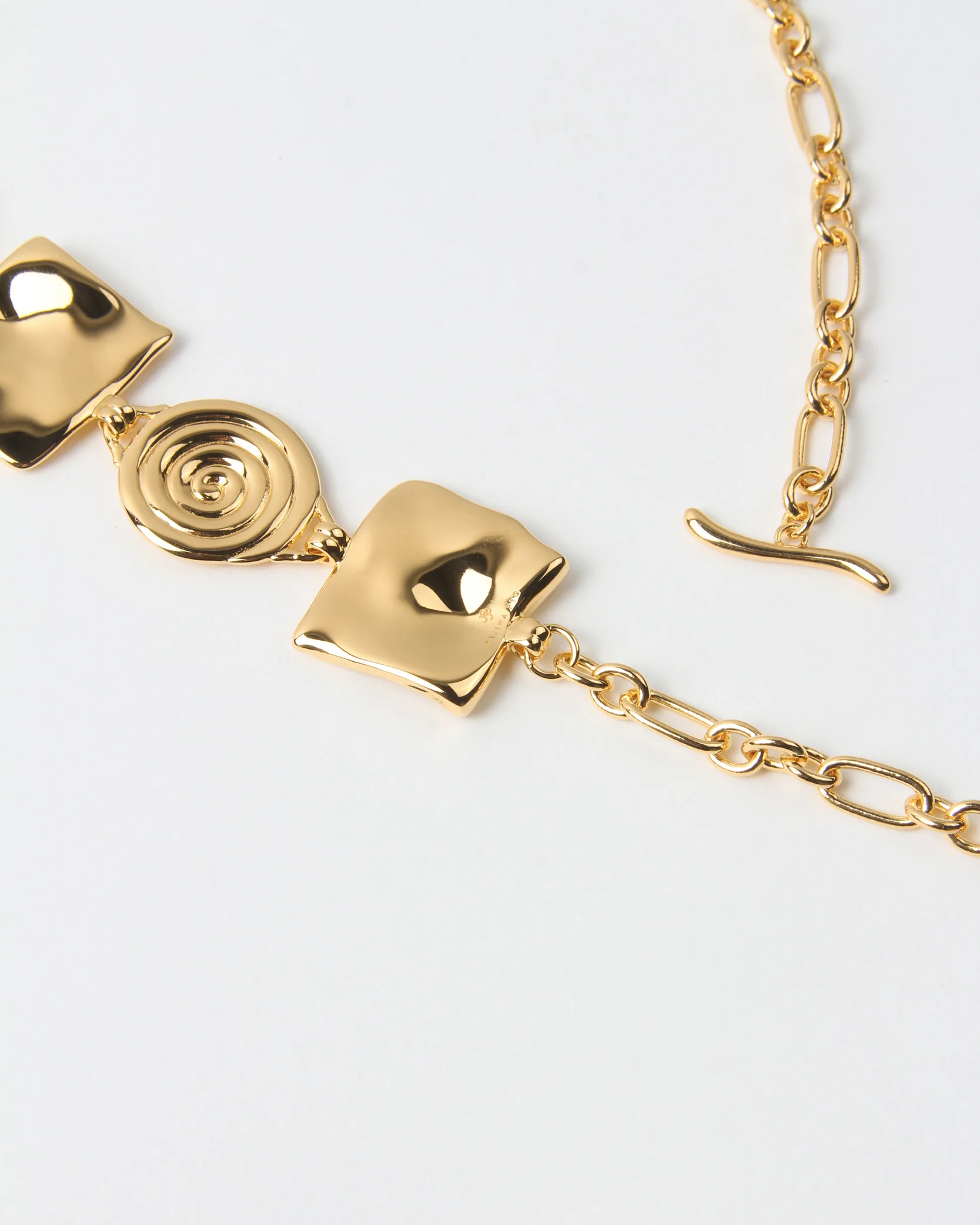 Squiggle Necklace Gold Plated - Image 4