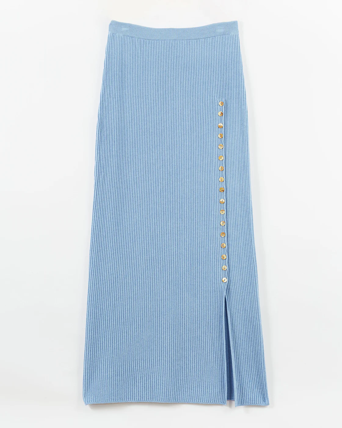 Suri Skirt Viscose Blend Blue - Image 7
