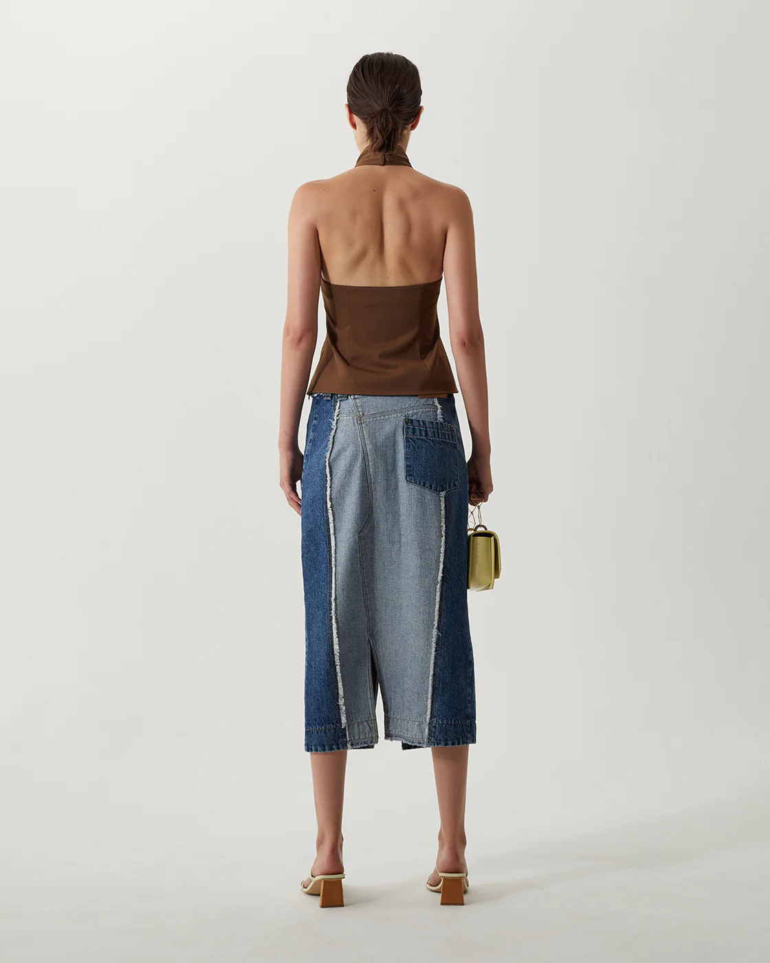 Tilda Top Stretch Tricot Brown - Image 4